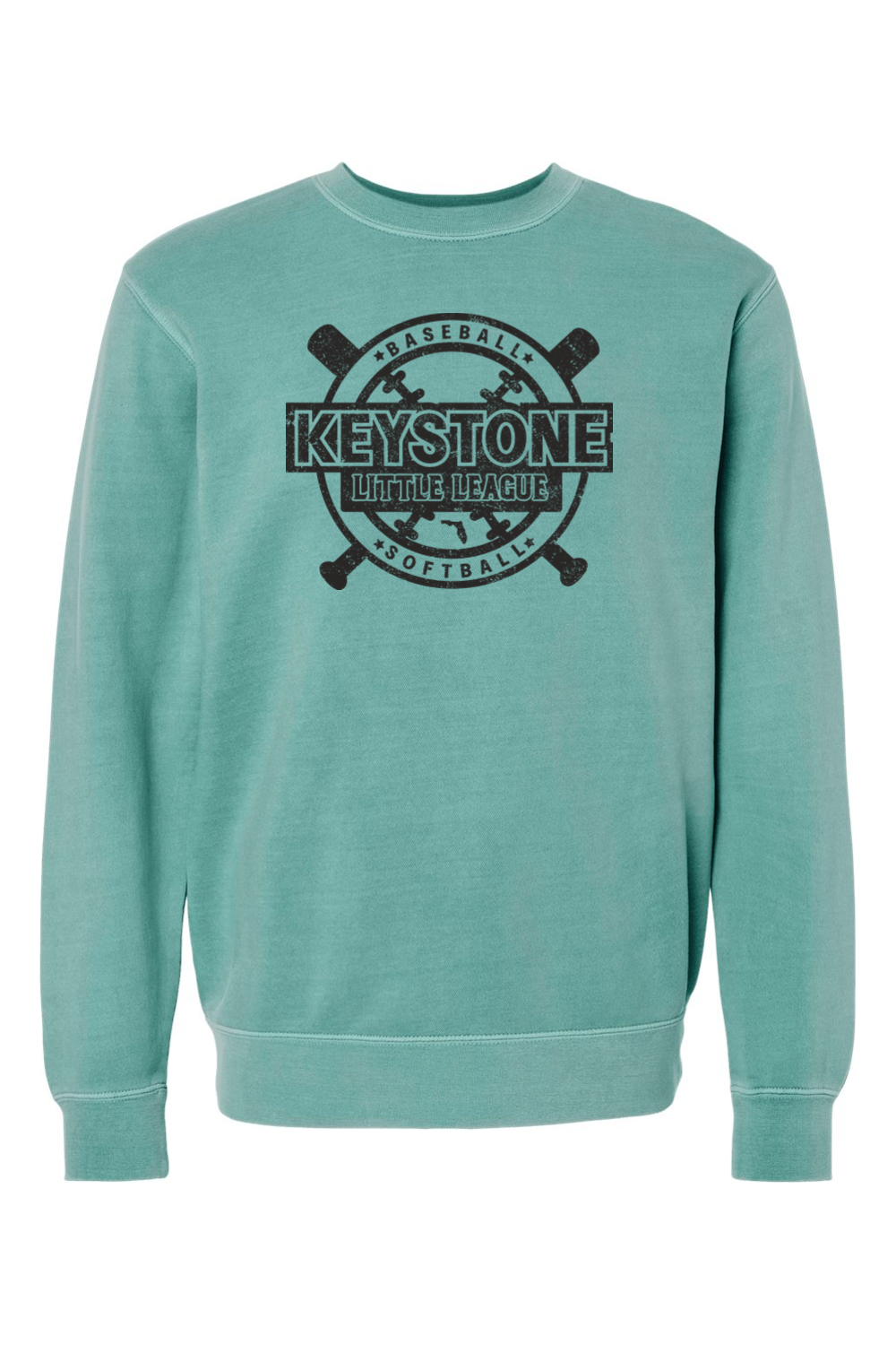 Keystone Little League Unisex Midweight Pigment-Dyed Crewneck Sweatshirt