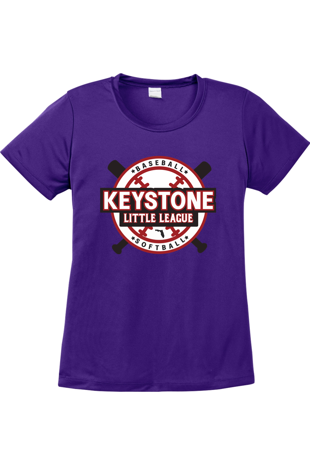 Keystone Little League Women's Competitor Tee 100% polyester