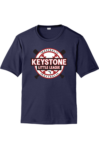 Keystone Little League Unisex Competitor Tee - Team Colors 100% polyester