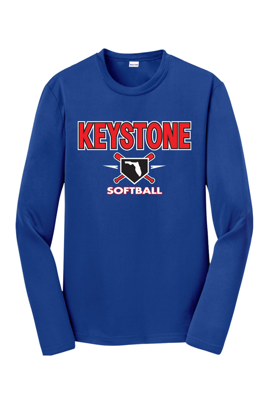 Keystone Softball Youth Competitor Long Sleeve 100% polyester